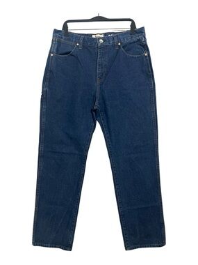 Seager Autry Jeans Men’s 36x31 Blue Medium Wash Straight Leg Utility Denim